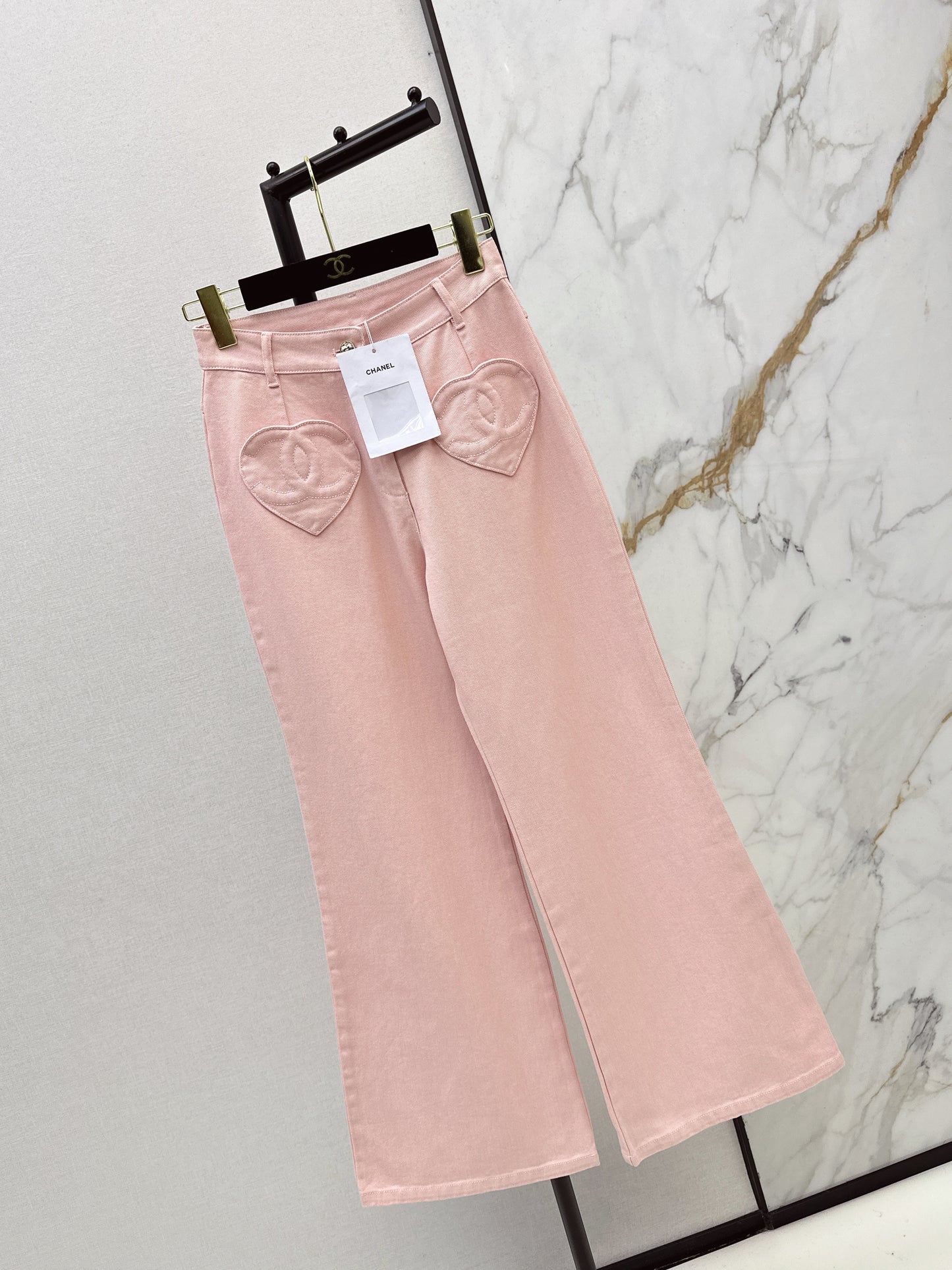 Chan NEW heart flared jeans