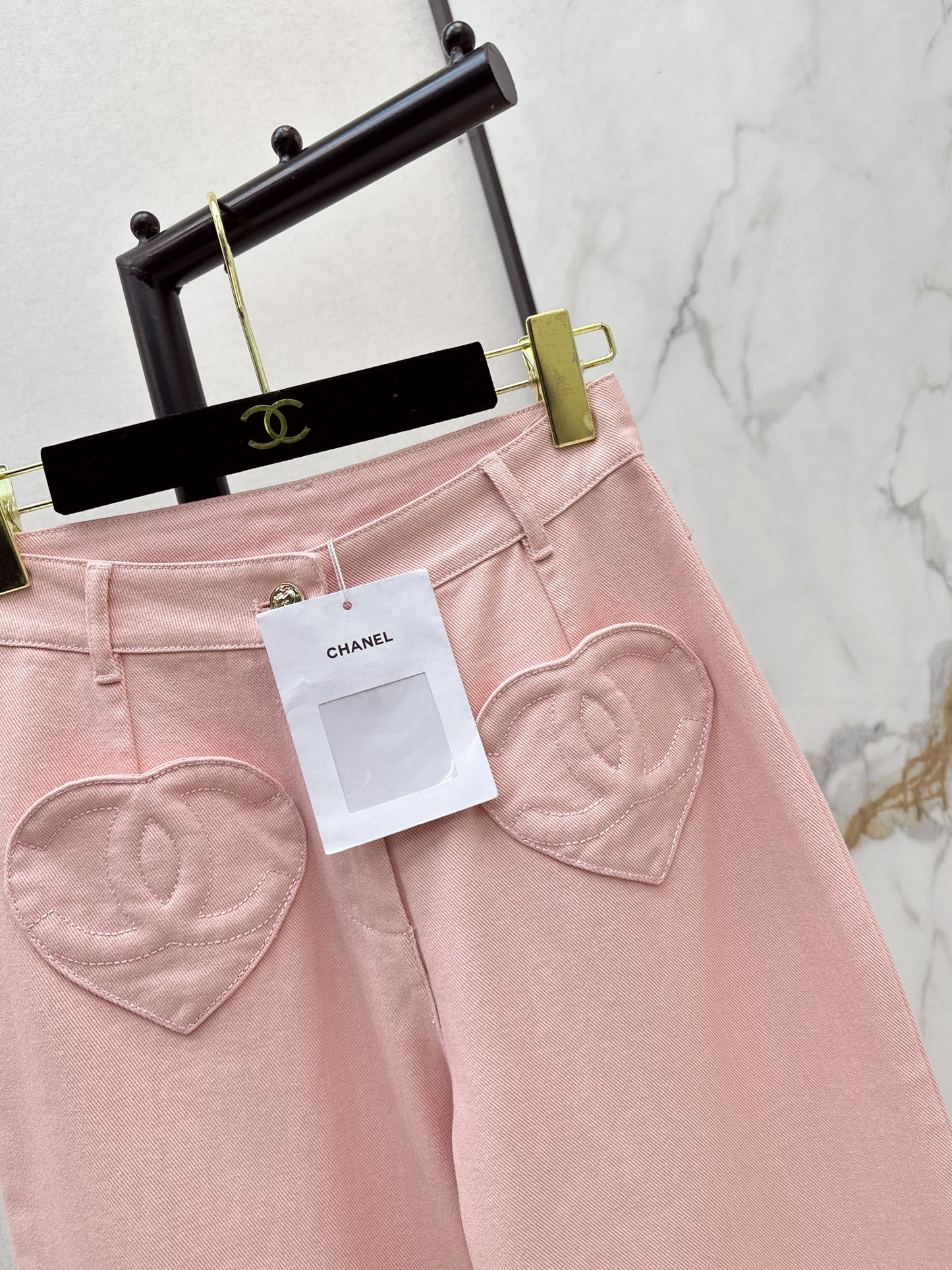 Chan NEW heart flared jeans