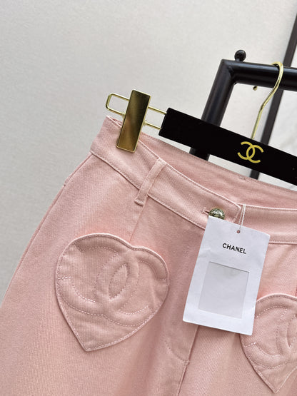 Chan NEW heart flared jeans