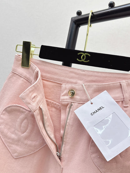 Chan NEW heart flared jeans