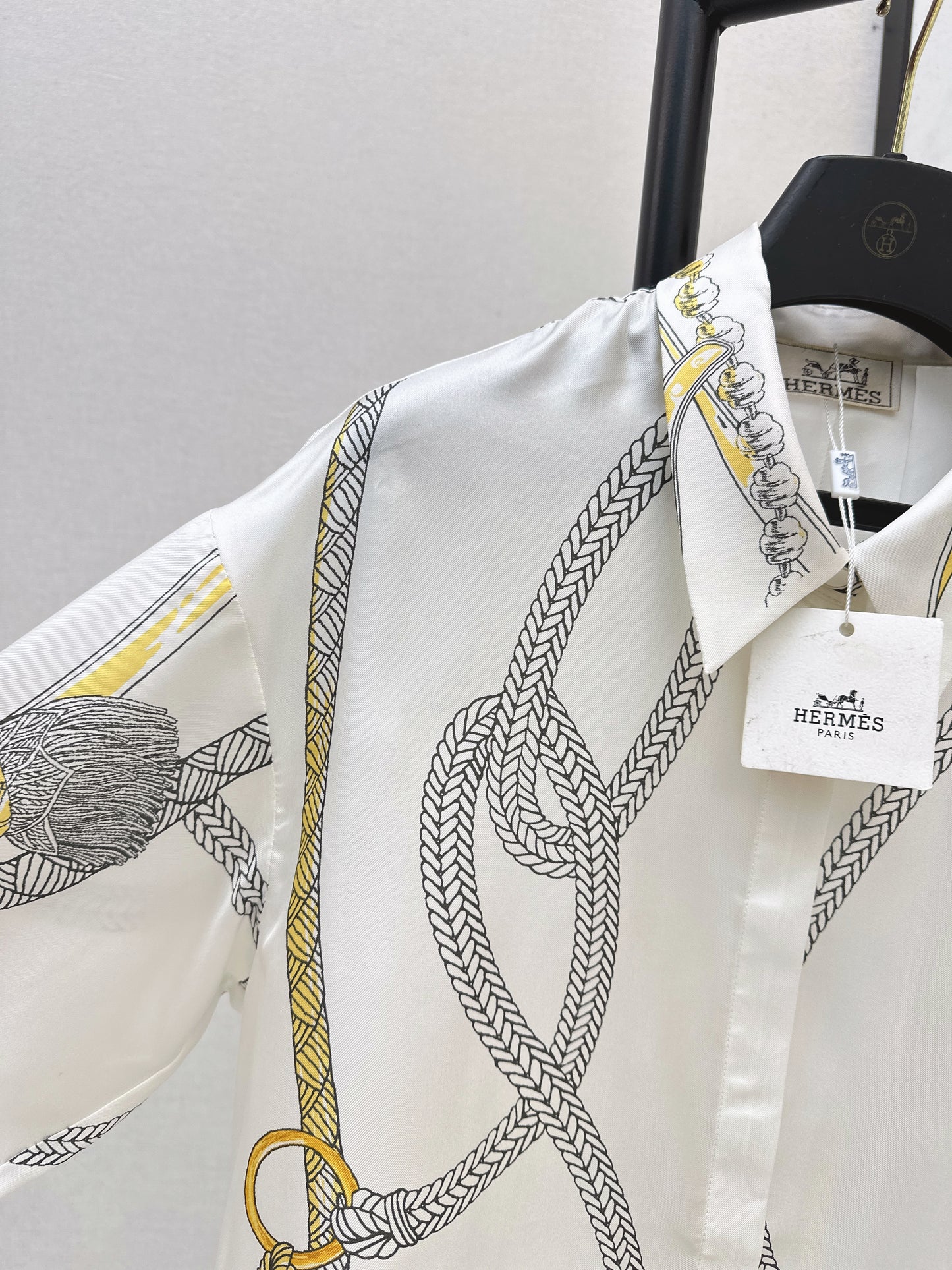 Herm NEW floral print silk shirt