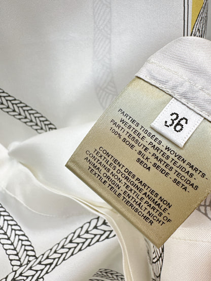 Herm NEW floral print silk shirt