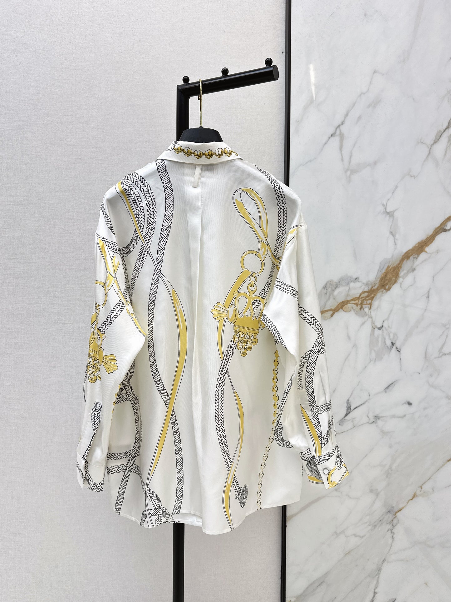 Herm NEW floral print silk shirt