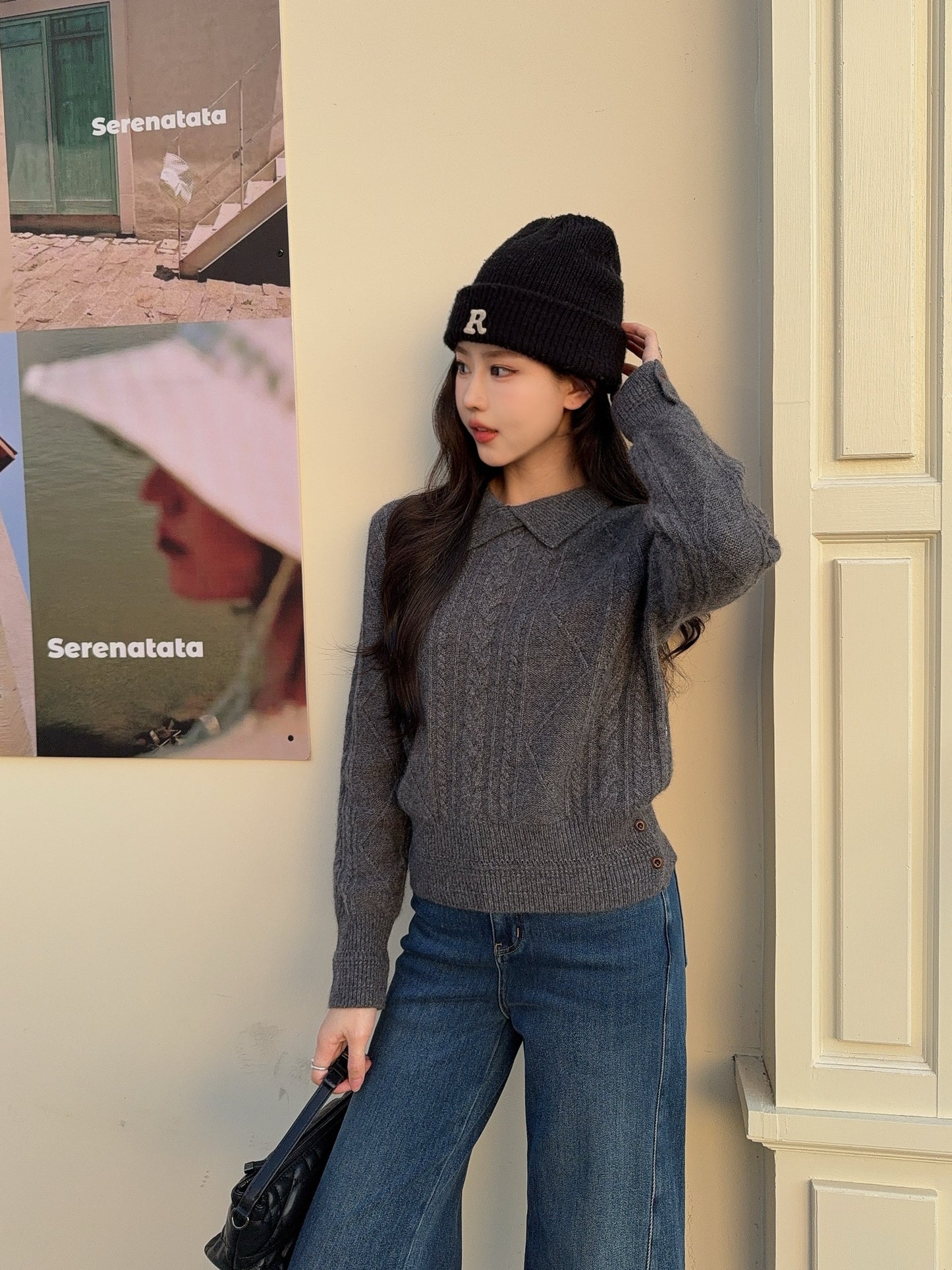 Loro NEW cable knit sweater